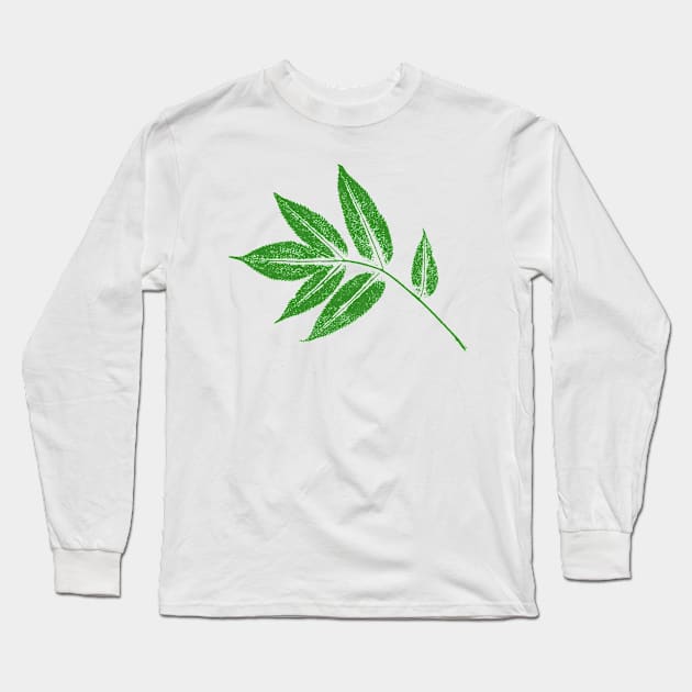 Ash Leaf Long Sleeve T-Shirt by Nikokosmos